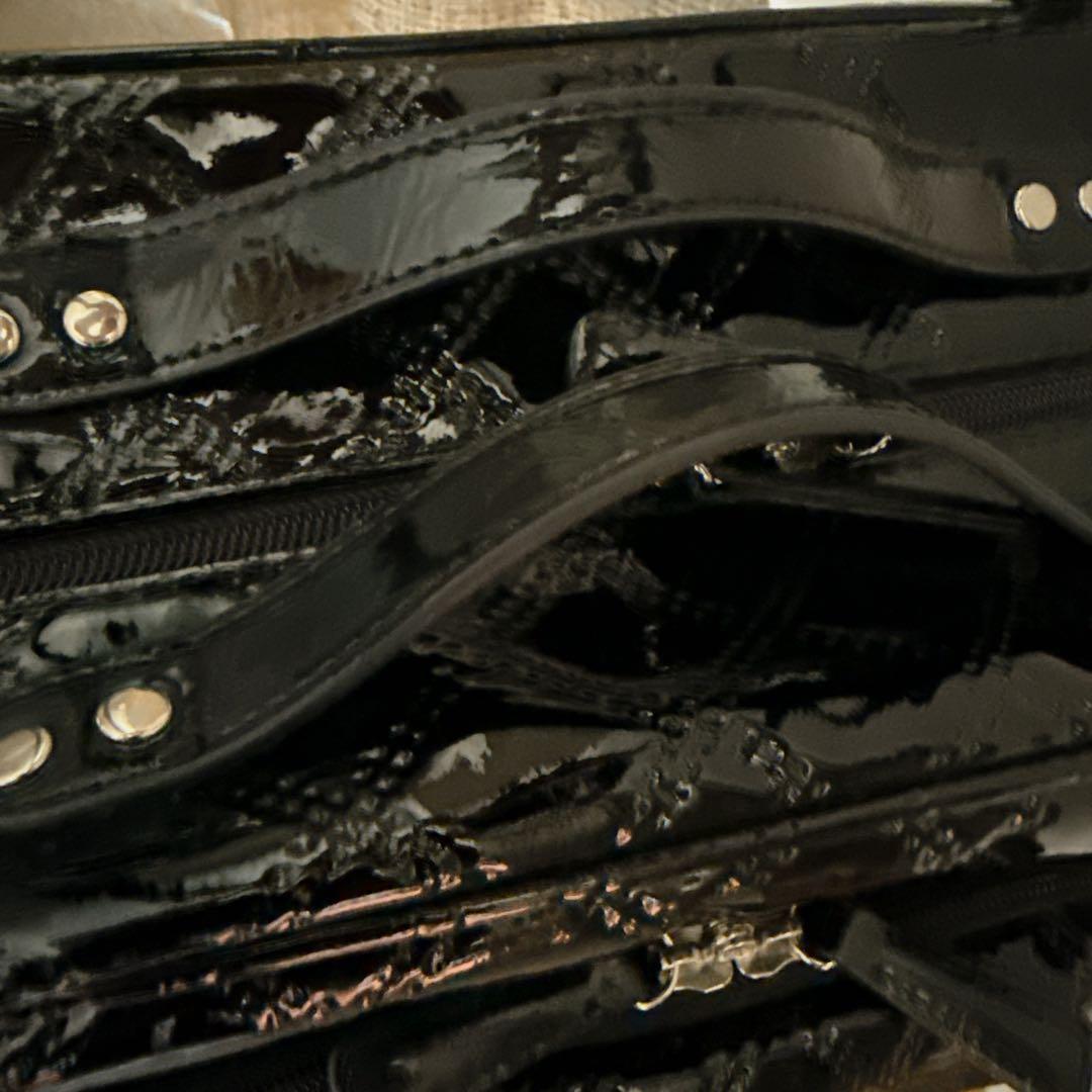 SWANY スワニー　エマイロ キルティング エナメルキャリーケース　機内持ち込