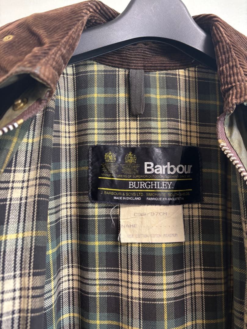 【87年製】2ワラント C38 barbour burghley バブアー