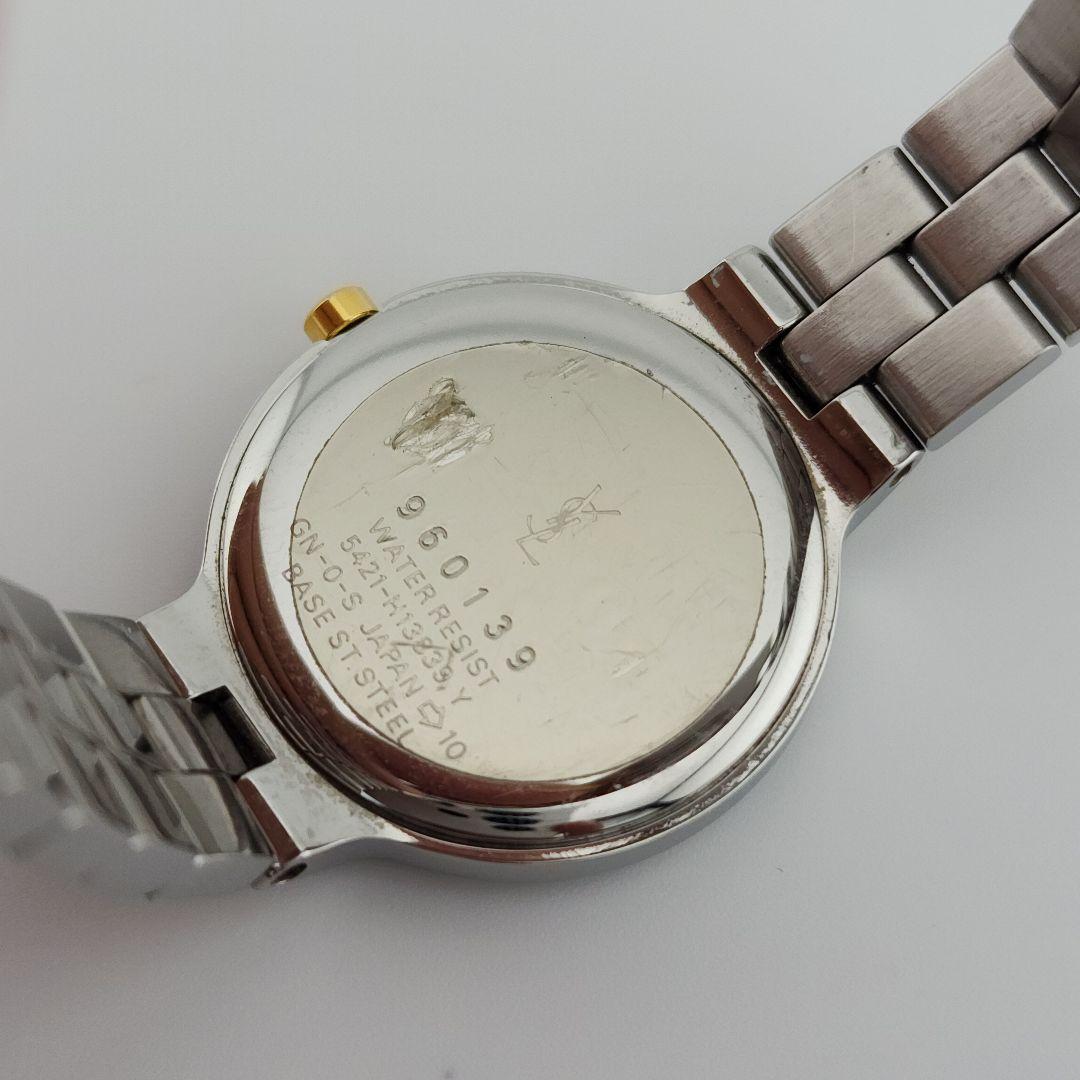 【箱付き/美品】YSLイヴサンローラン レディース腕時計 コンビ ドレス