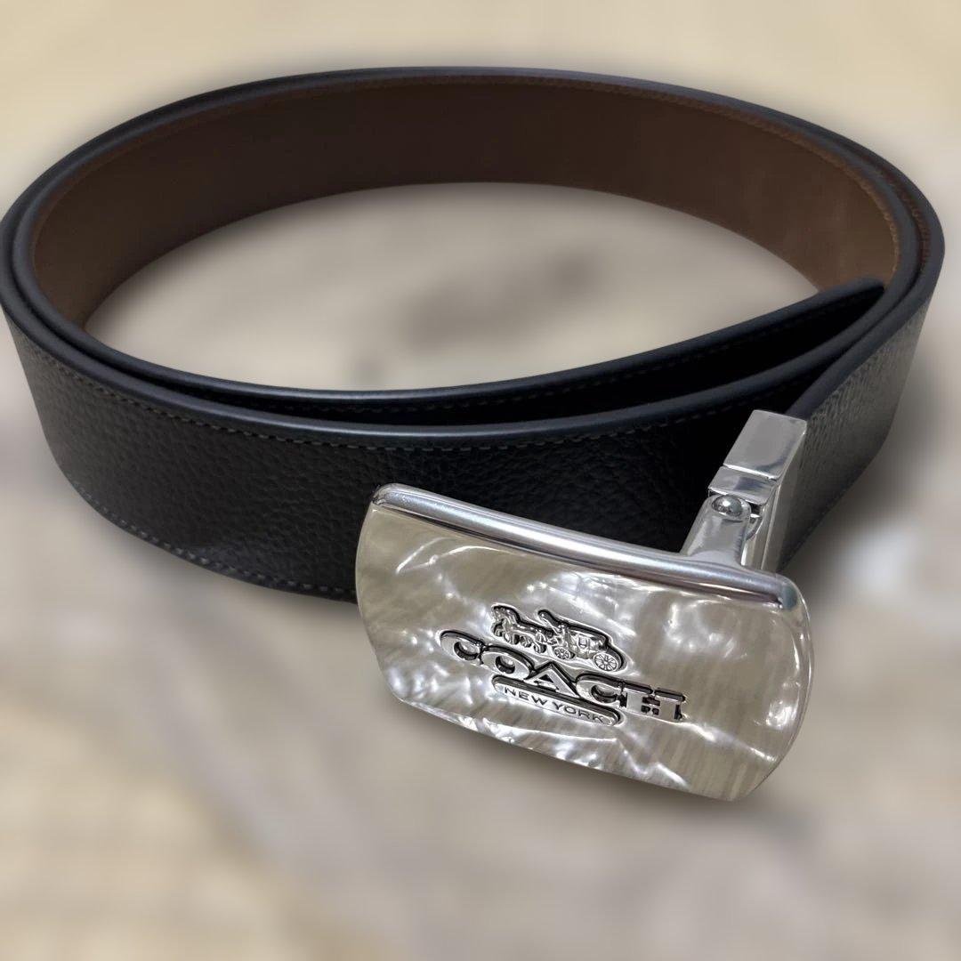 【COACH】新作長財布＆リバーシブルレザーベルト　新品2点セット！メンズ