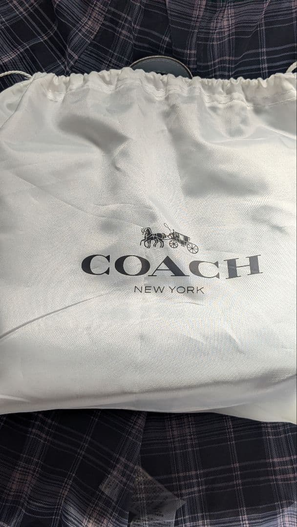 COACH 　コーチ　シグネチャー　ブルー　トートバッグ　美品