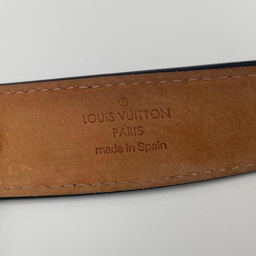 【✨美品】ルイヴィトン ベルト サンチュール LV イニシャル エピ ブラック
