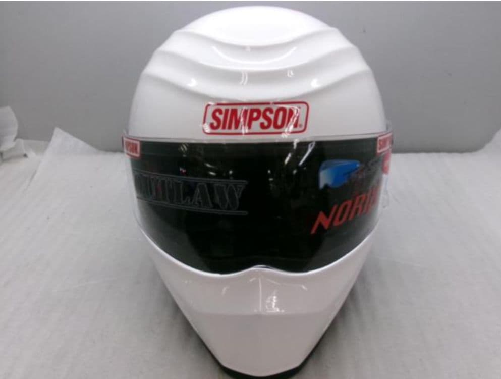 激レア！SIMPSON OUTLAU フルフェイスヘルメット ホワイト新品未使用