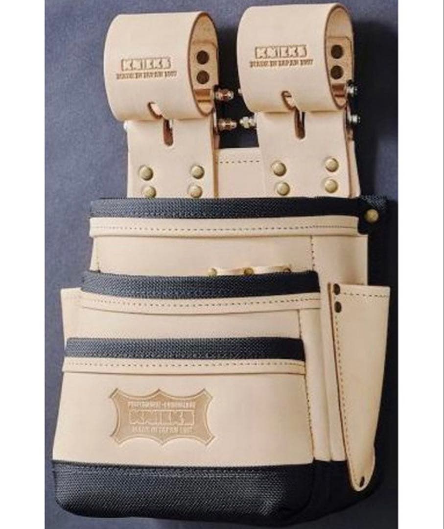 太郎@@　ニックス　総ヌメ革使用３段腰袋(バリスティック補強仕上げ)