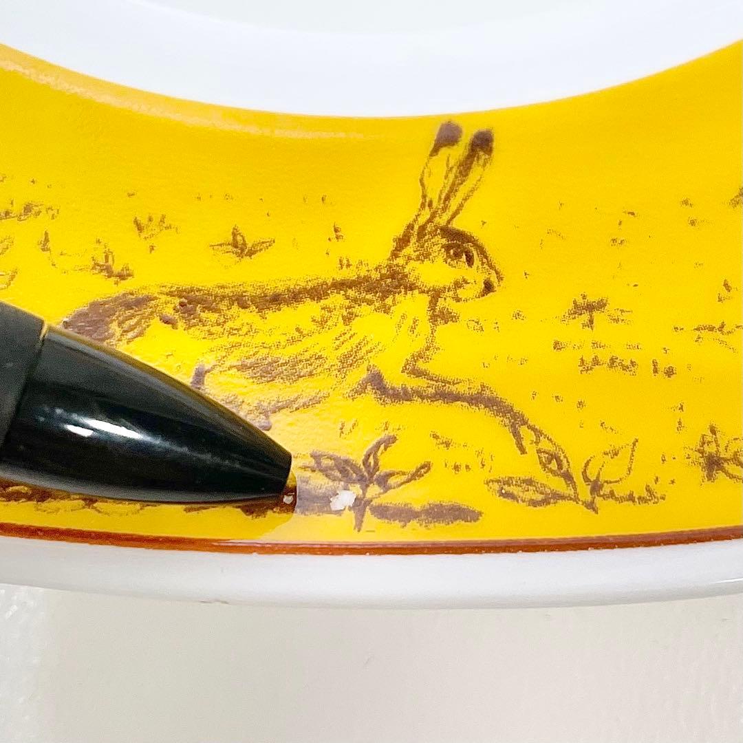 ◎ HERMES エルメス シャス イエロー 八角プレート ダックスフンド