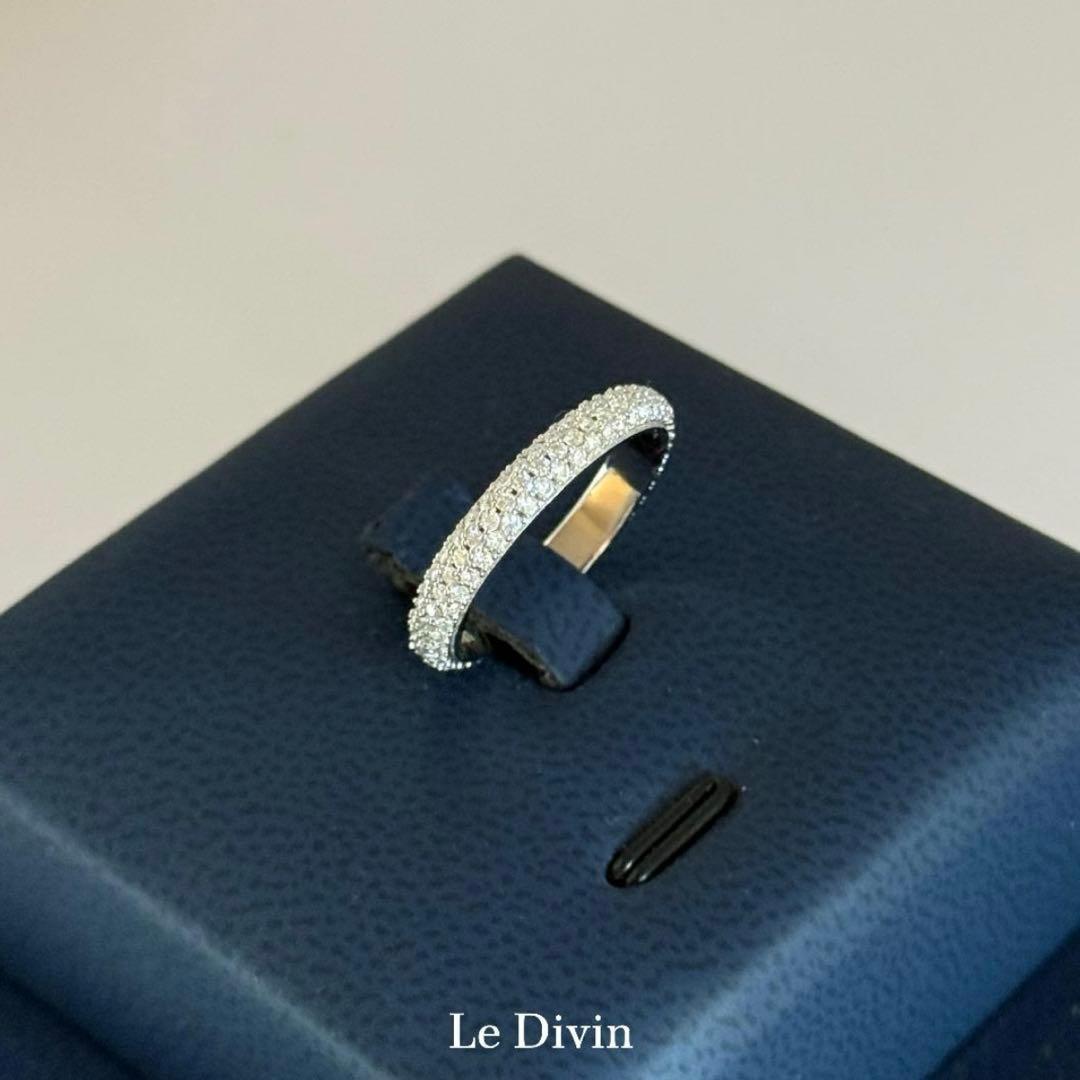 一点限定価格 11号 モアサナイト パヴェリング フルエタニティ S925