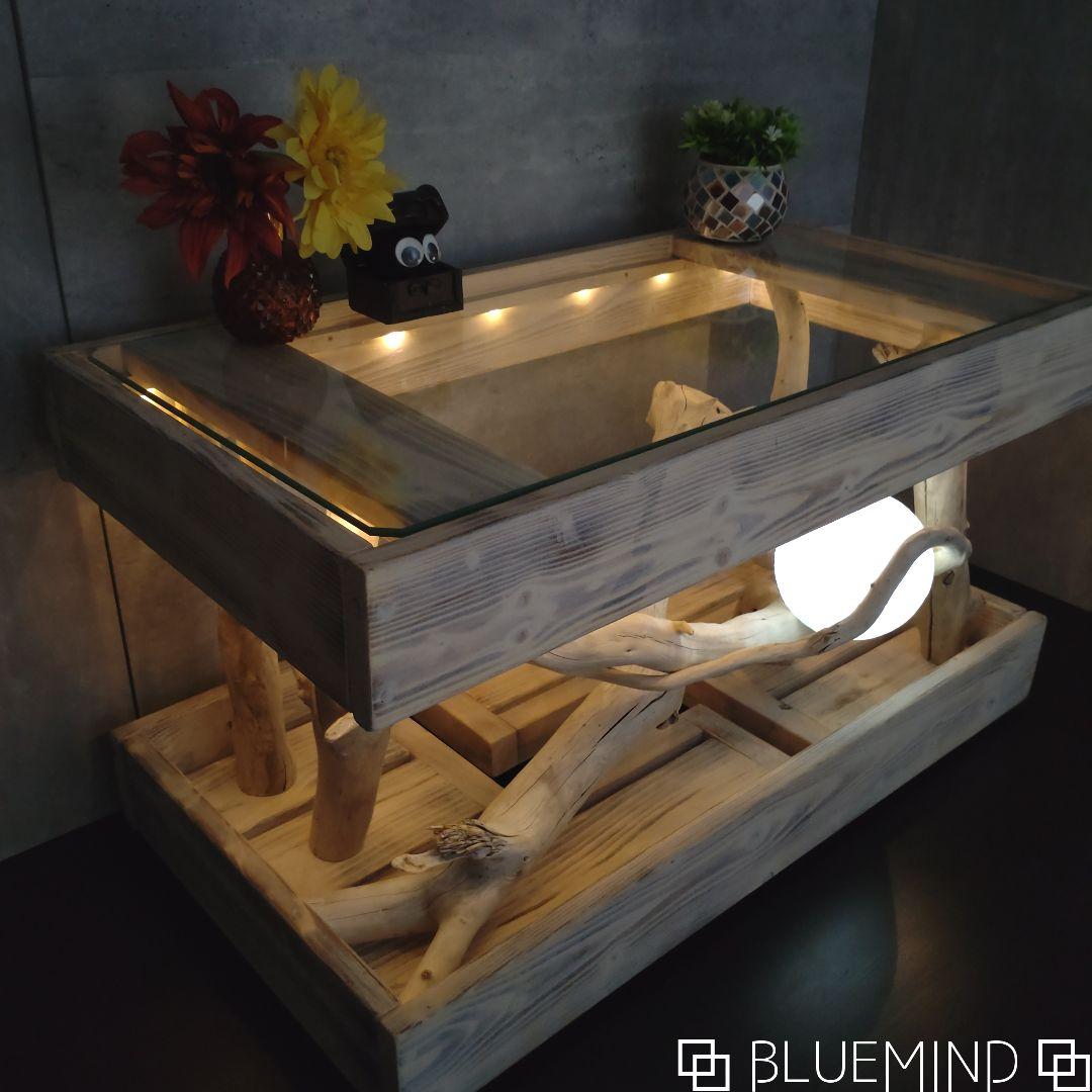 No.1300記念作品【chuchumama】奇跡の流木テーブル