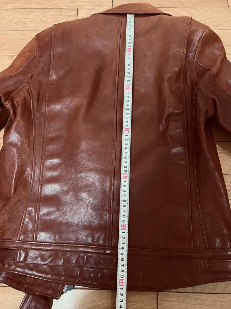 古*賀様 SEVESKIG(セヴシグ) 馬革　レザーライダースジャケット