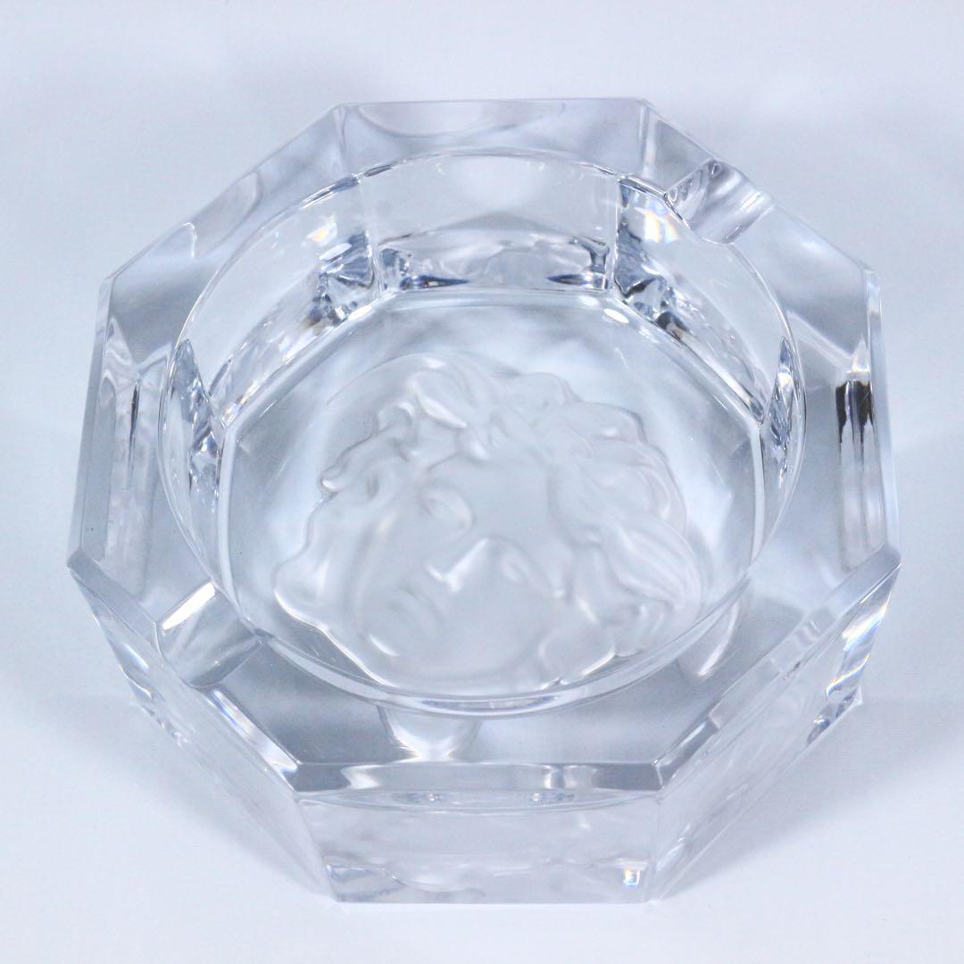 ヴェルサーチ クリスタル灰皿 13cm VERSACE ブランド