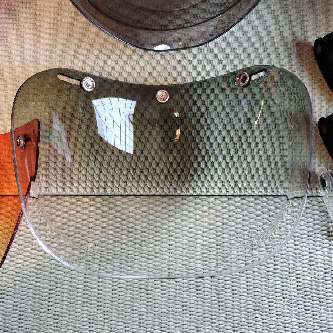 バイク ジェットヘルメット用シールド 5枚セット ＆ フリップアップ 3個セット