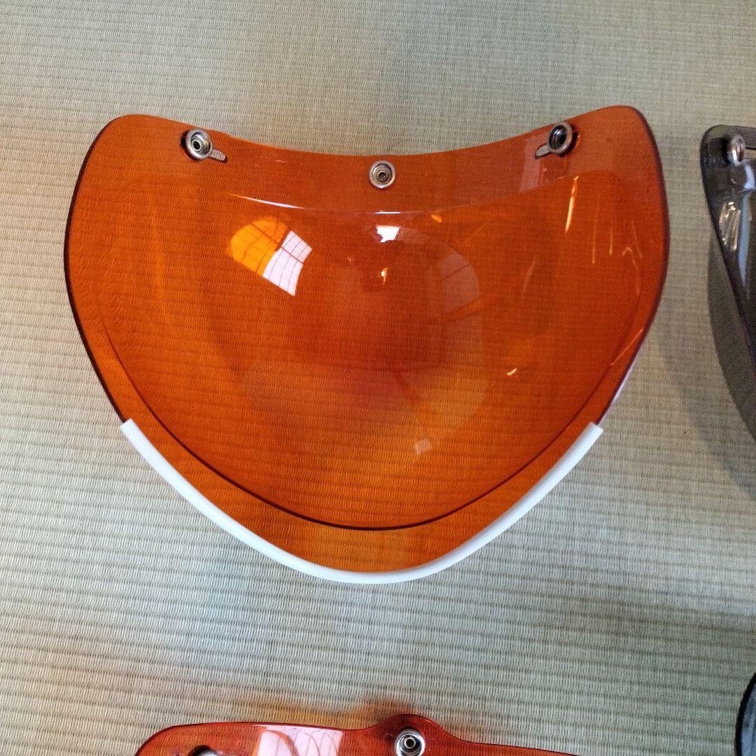 バイク ジェットヘルメット用シールド 5枚セット ＆ フリップアップ 3個セット