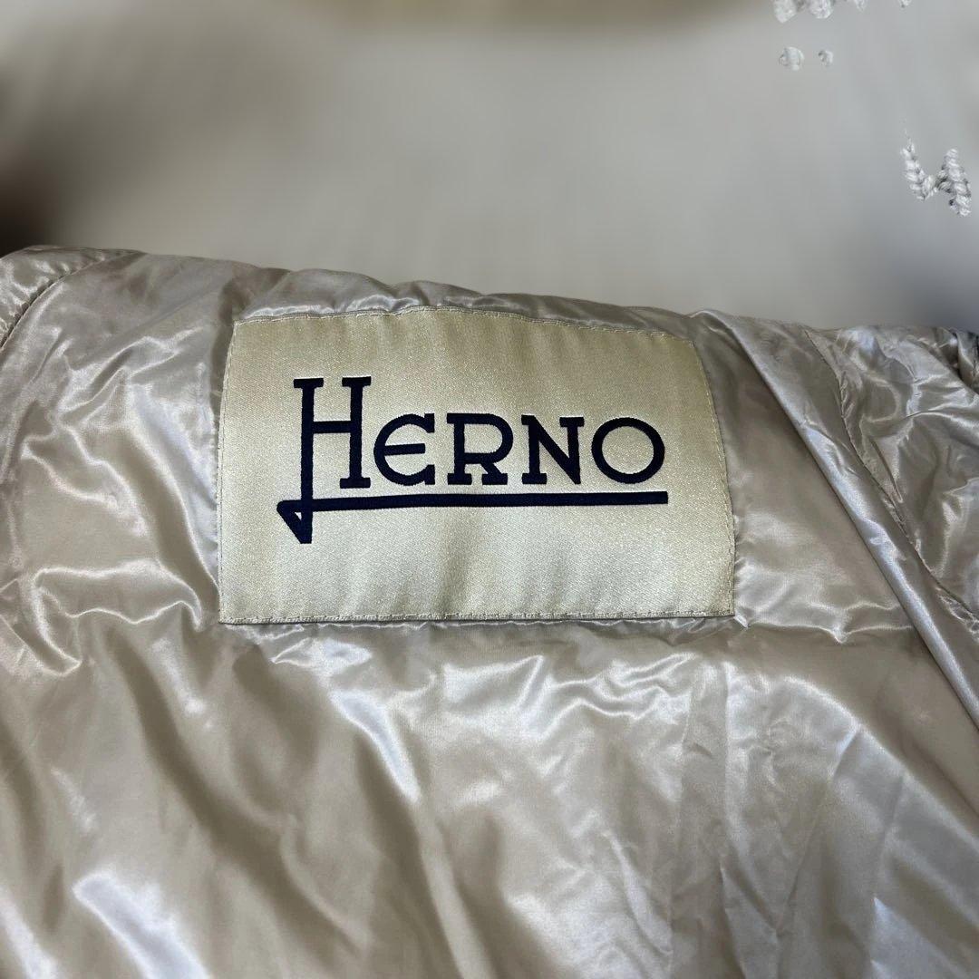早い者勝ち【美品】HERNO ダウンジャケット ジップアップ　ニット　40