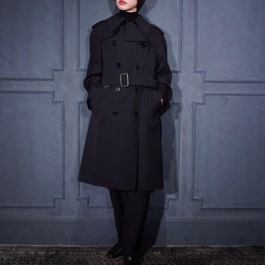 Aquascutum アクアスキュータムウールベルテッドトレンチコート