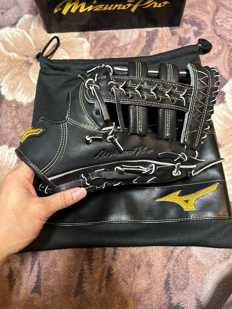 日本製　ミズノプロ　硬式　外野　グローブ　外野手　波賀　ミズノ　グラブ　軟式