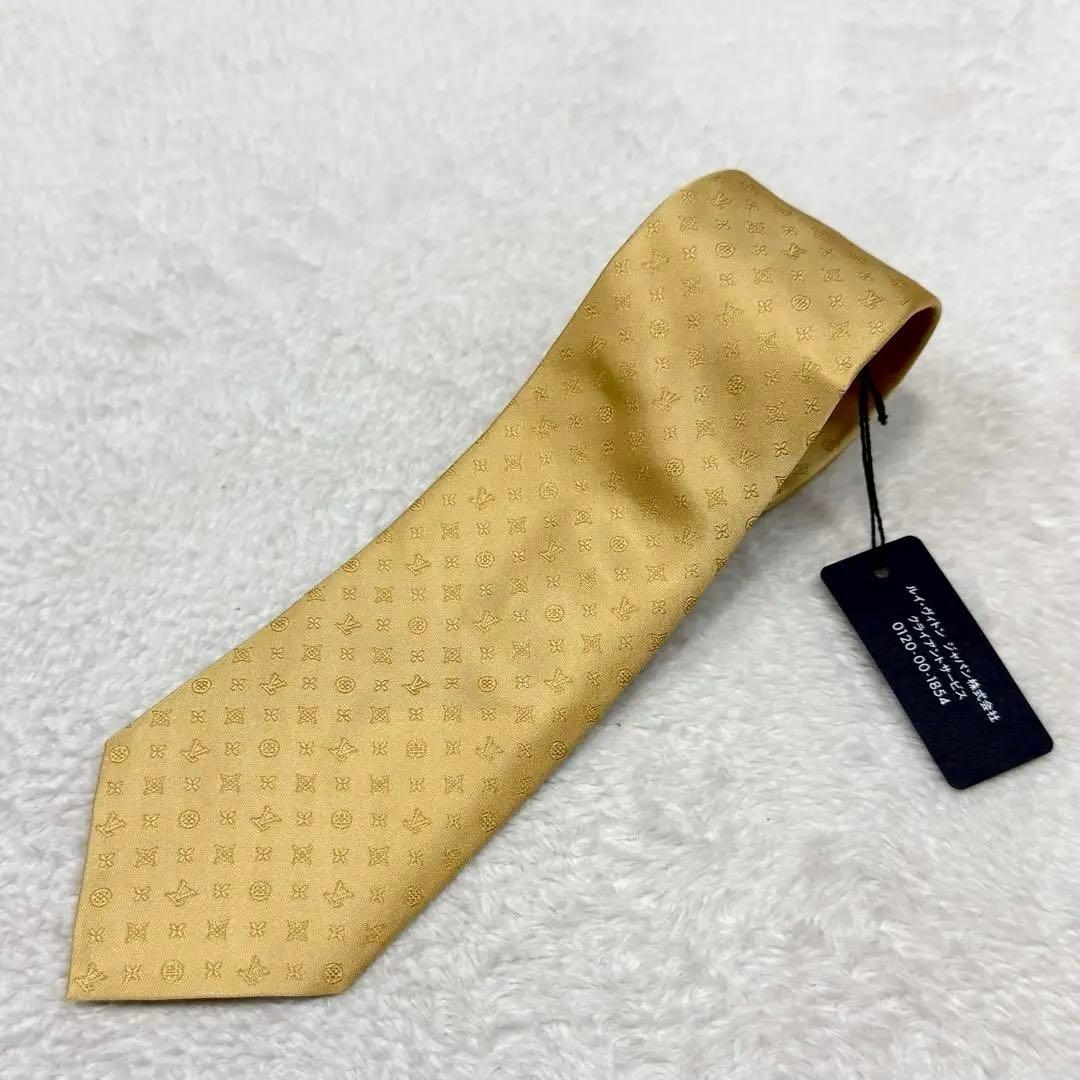 未使用 LOUIS VUITTON ネクタイ モノグラム シルク100 現行
