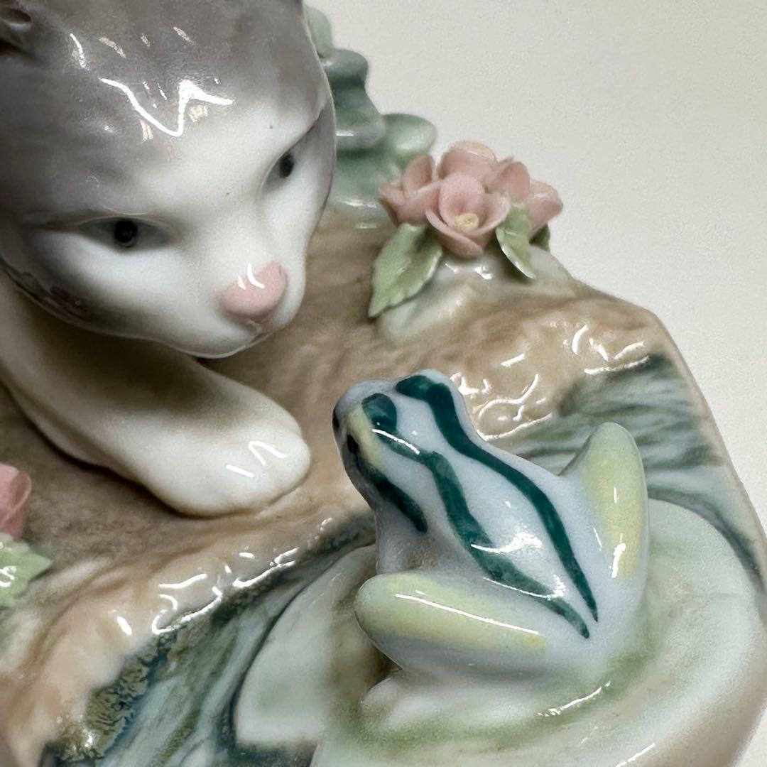 【売り切り！お値下げしました】LLADRÓ 猫　にらみ合い ねこ　リヤドロ