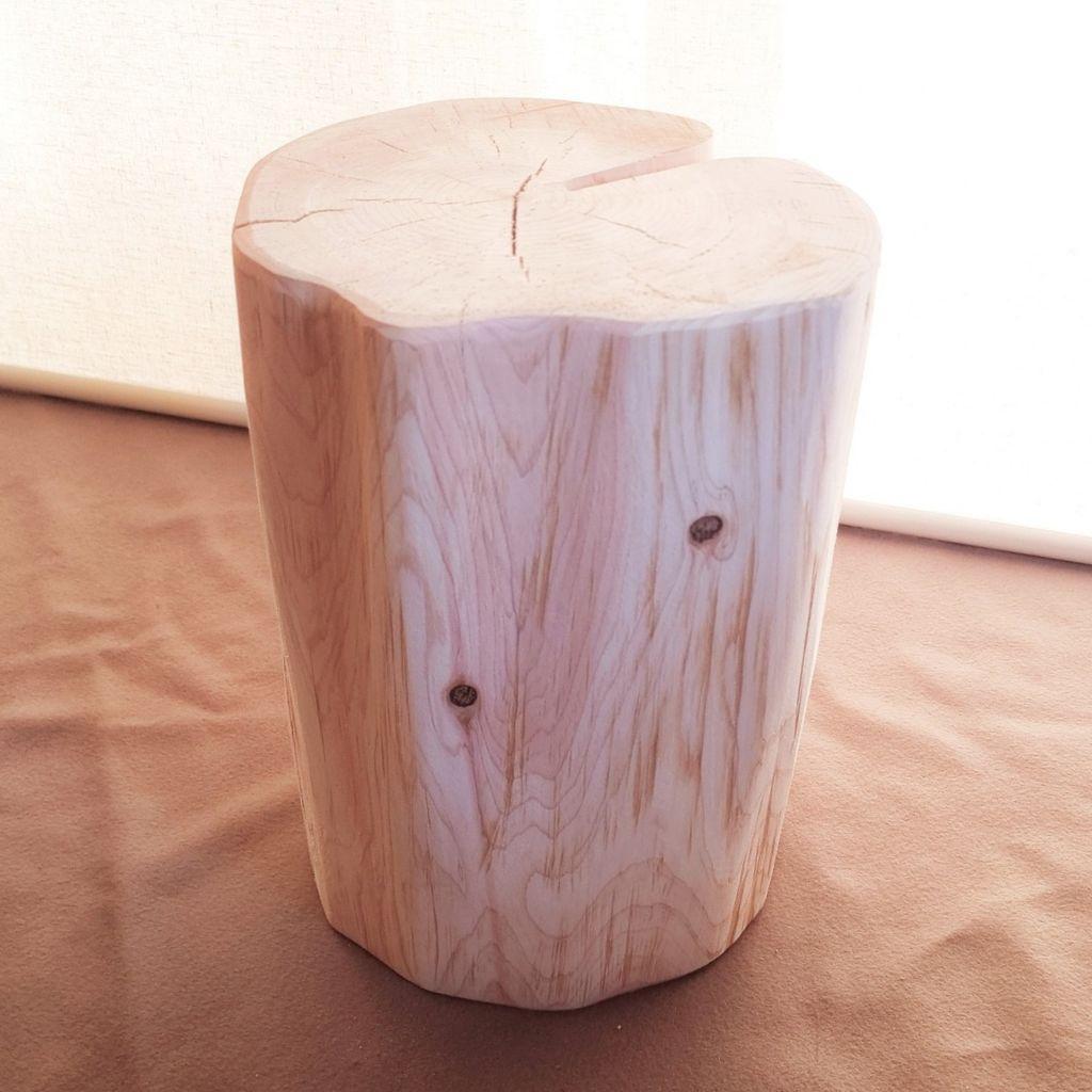 天然アロマ 東濃ひのき 切株スツール・テーブル・無垢無塗装・オーガニック