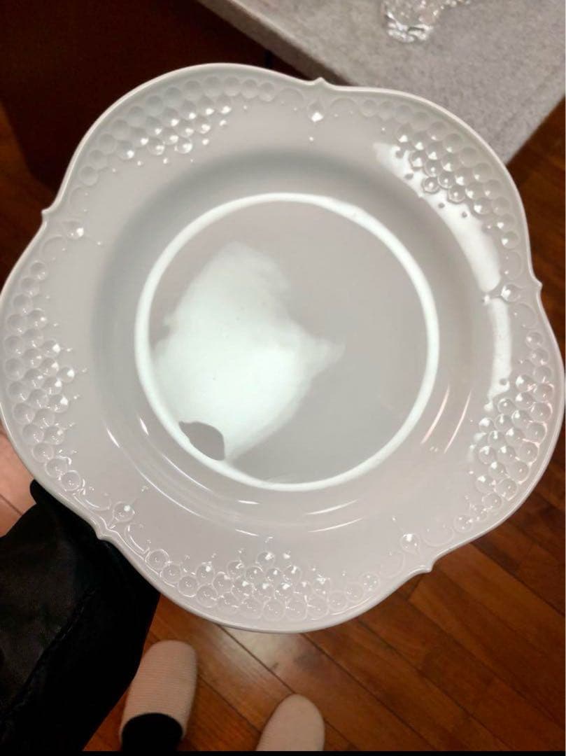 【廃盤限定品】マイセン　ホワイトレリーフ19cm 4客から〜7客まで