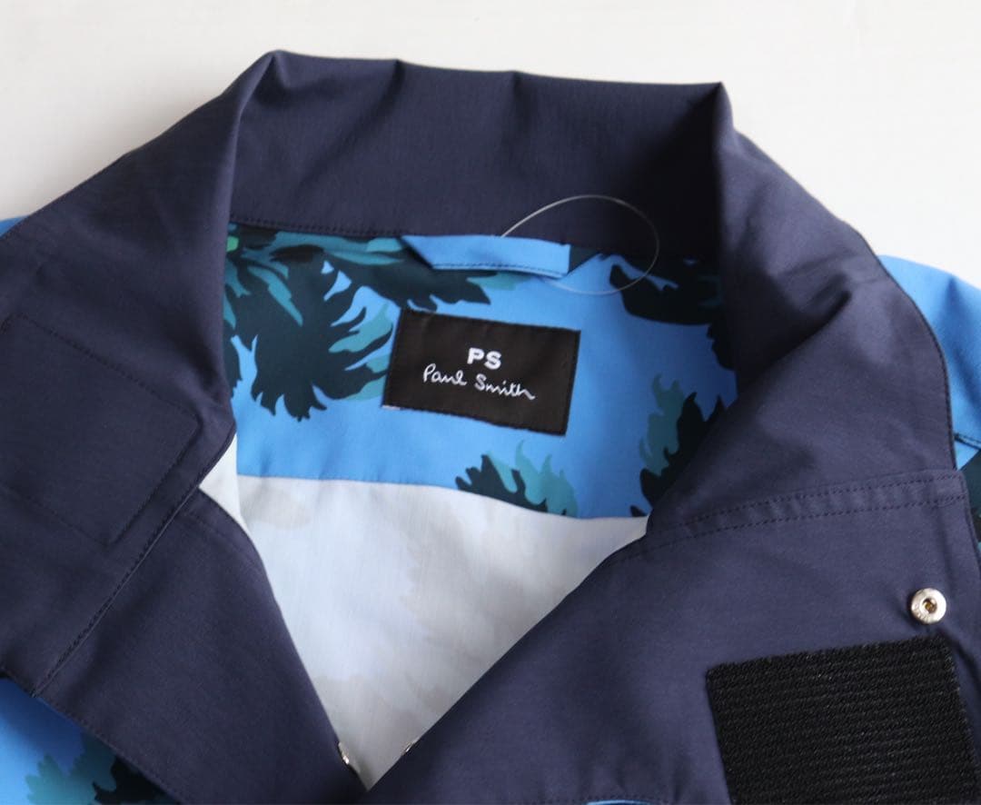 《ポールスミス 》新品 ビッグポケット パルミラの木柄 プルオーバーブルゾン L