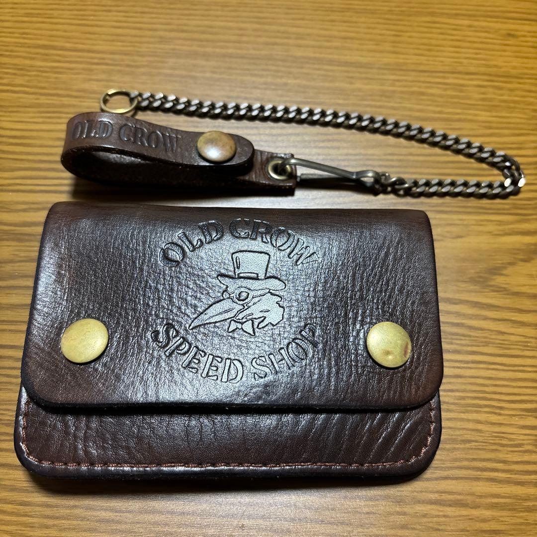 OLD CROW SPEED SHOP レザーウォレット GLAD HAND
