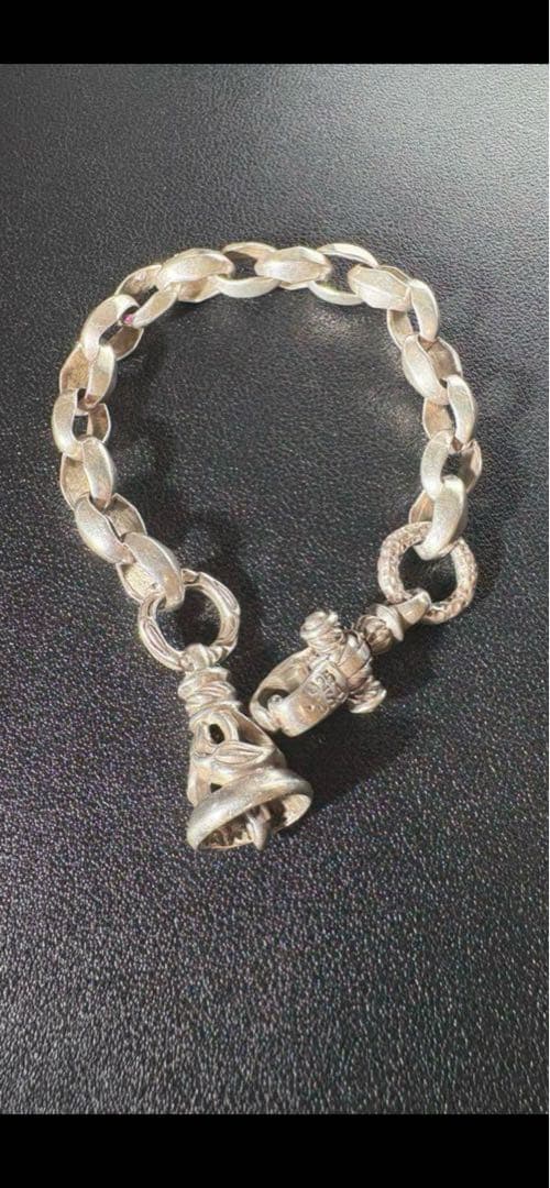 LONEONESシルク リンク ブレスレット　ウィズ クレーン ベルタイプ