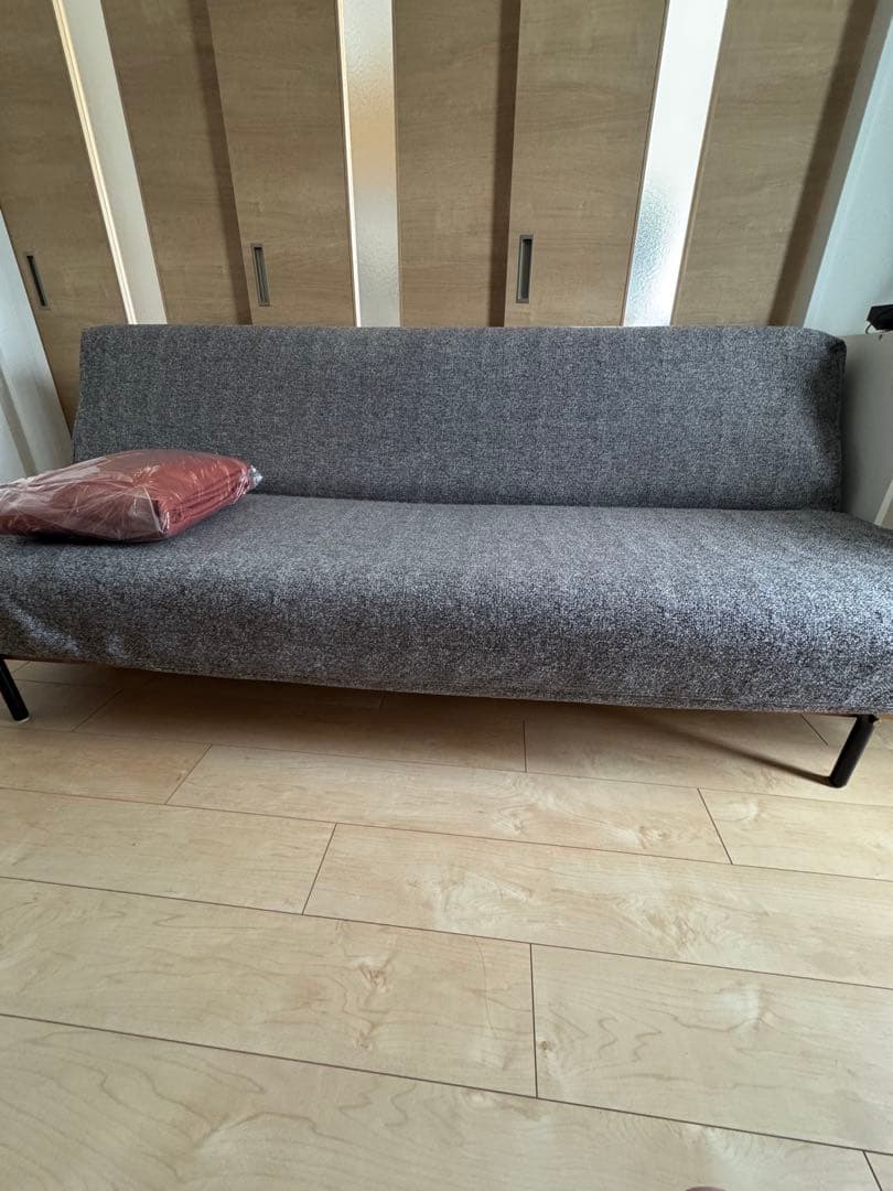 【jn】ハビタソファ グレー 200cm+同色専用カバー