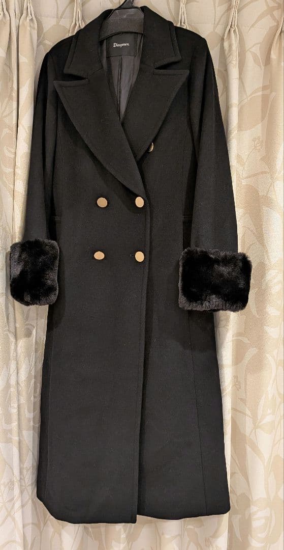 Diagram ビーバーロングコート　黒　36