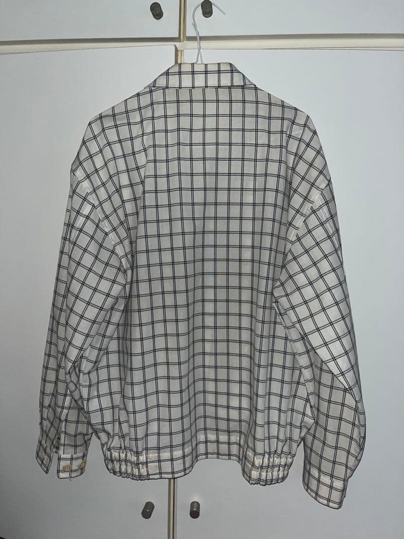 YSL チェック柄 ジップアップ ブルゾン