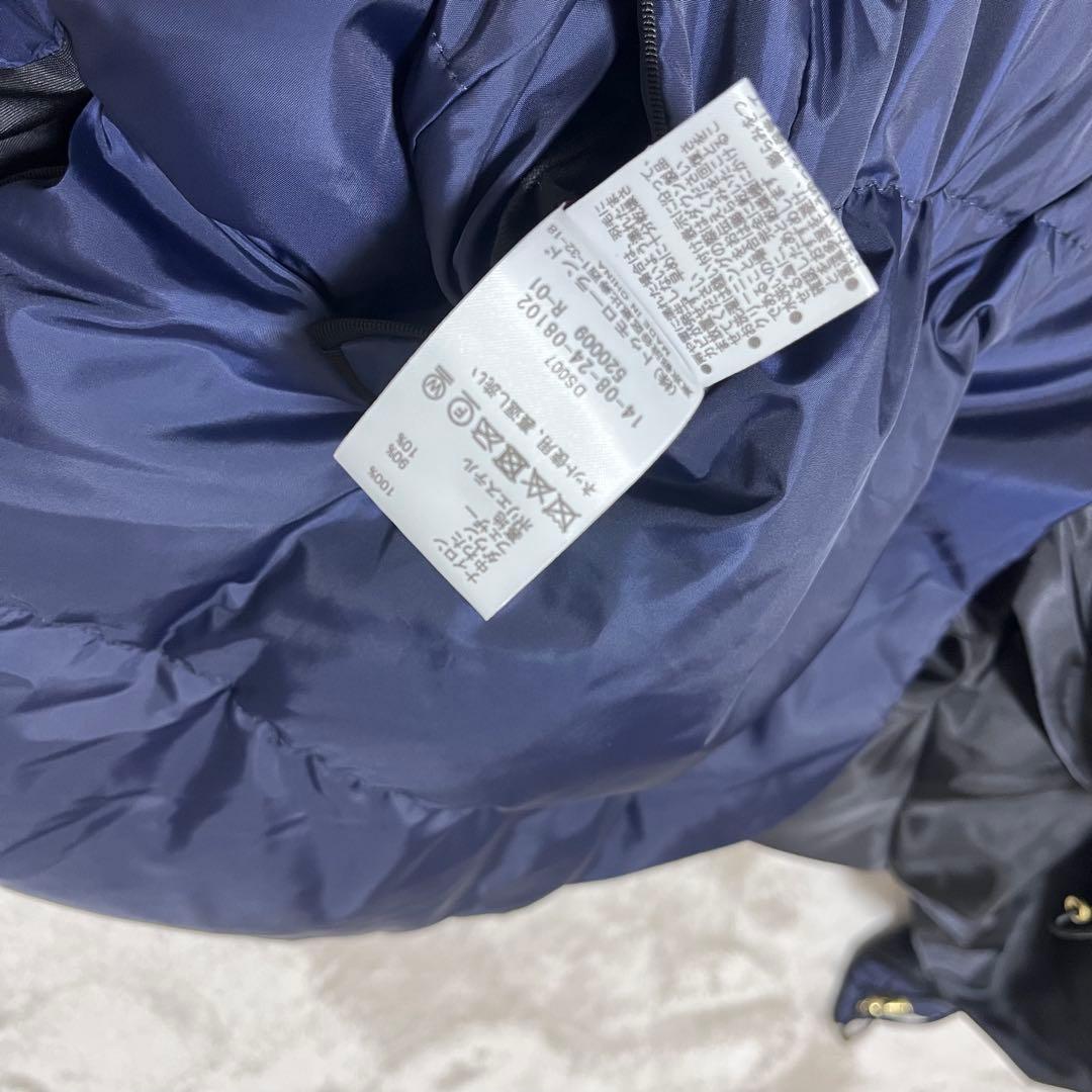 Gomako Goma　　フーデッドダウンジレ　ネイビー　ブラック