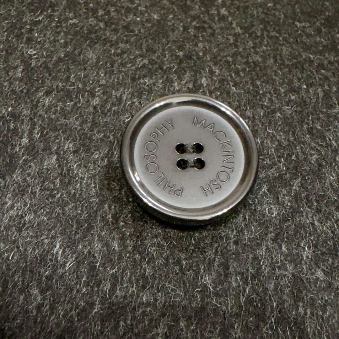 未使用✨　マッキントッシュ　ステンカラーコート　ウール　カシミヤ　ダークグレー