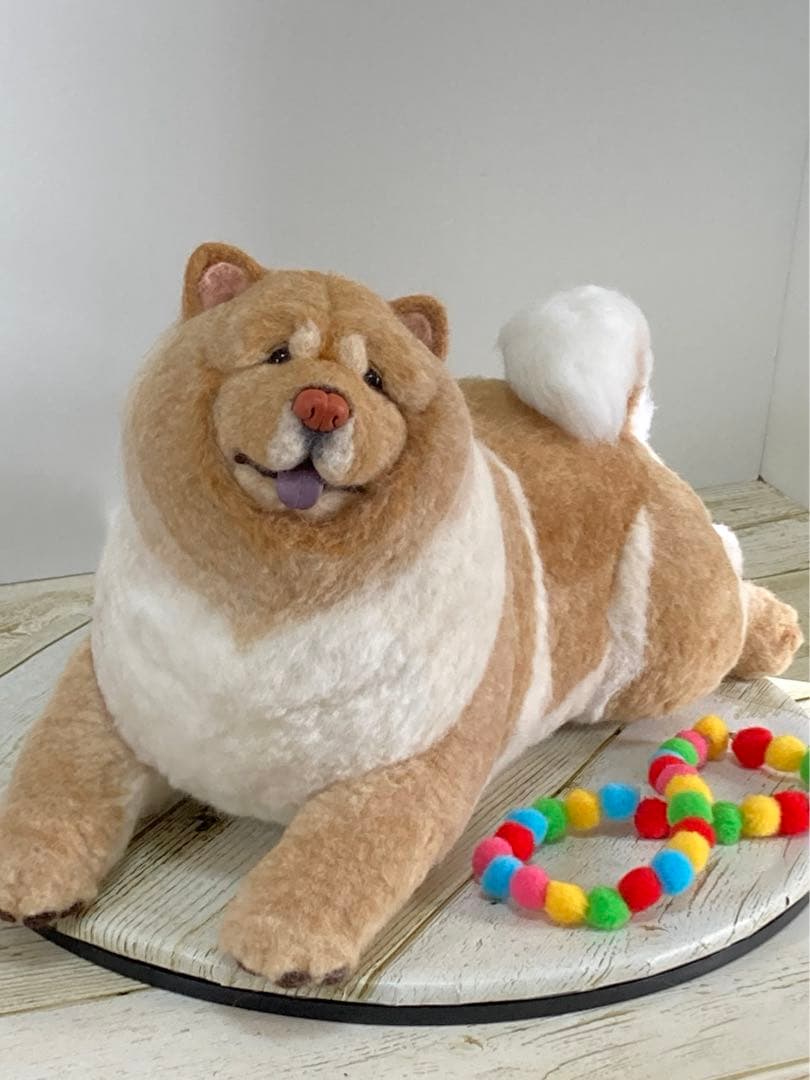 羊毛フェルト　チャウチャウ