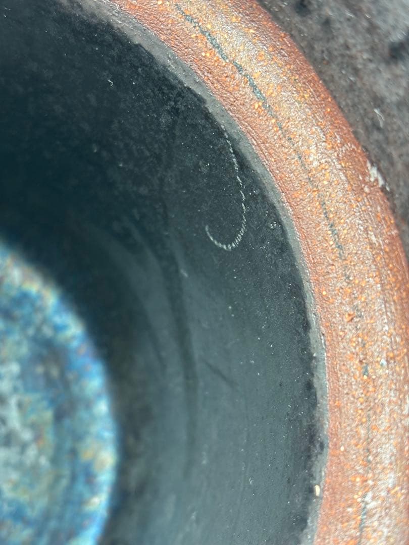 目止めのみ未使用！黒錆☆石渡磨美どんぐり炊飯土鍋1合炊き☆ご飯炊き炊飯鍋作家もの