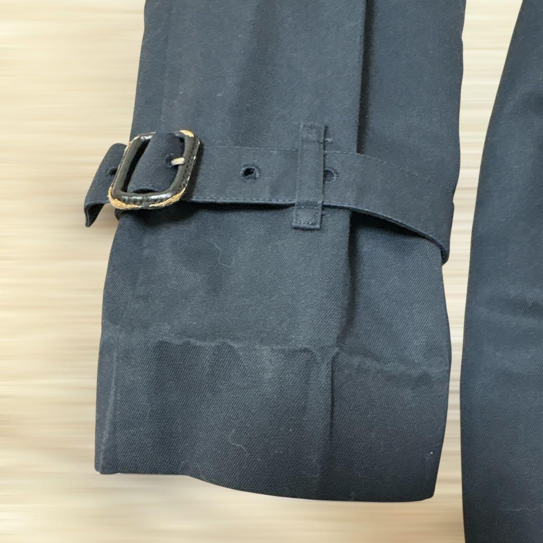 Burberrys 英国製ノバチェックトレンチロングコート ネイビー