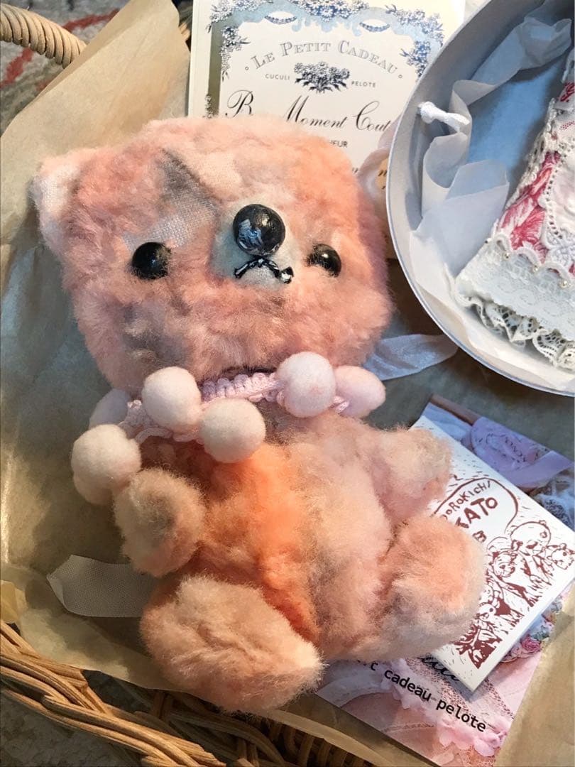 人気国内作家さまによるオレンジテディベア 新品未使用