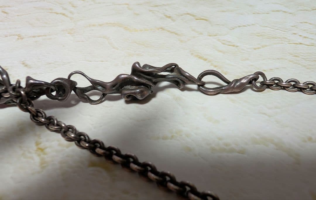 TAUJAN ネックレス チェーンタイ ガゼット 葵 オニキス タウジャン