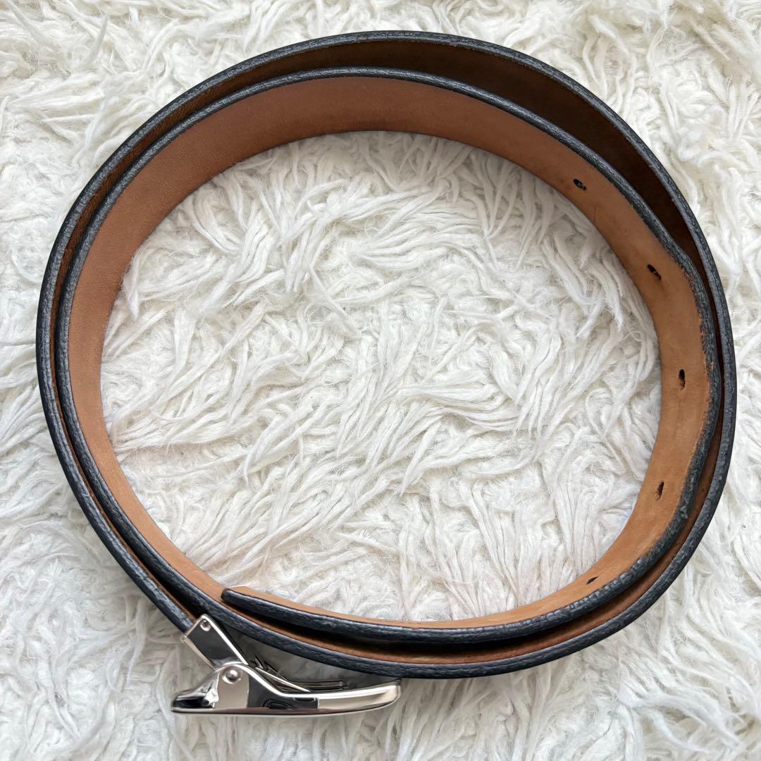 美品 モンブラン ベルト マイスターシューテック 純正ベルト　シルバー金具 黒