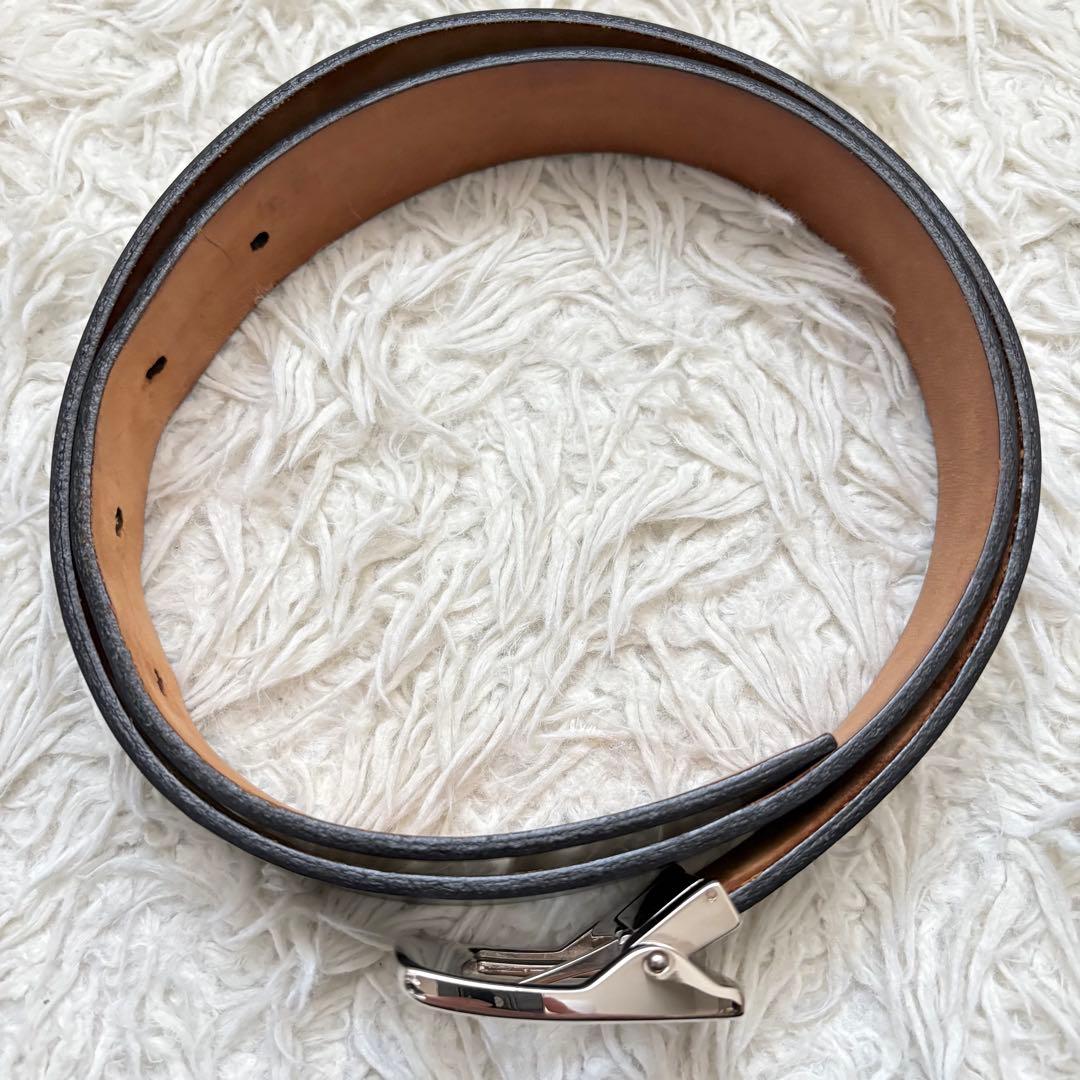 美品 モンブラン ベルト マイスターシューテック 純正ベルト　シルバー金具 黒