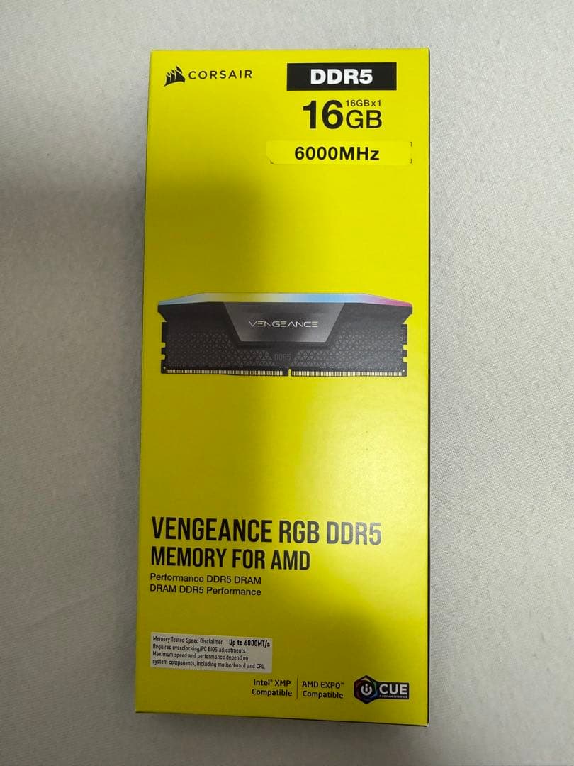 【新品】CORSAIR VENGEANCE DDR5 16GB 6000MHz