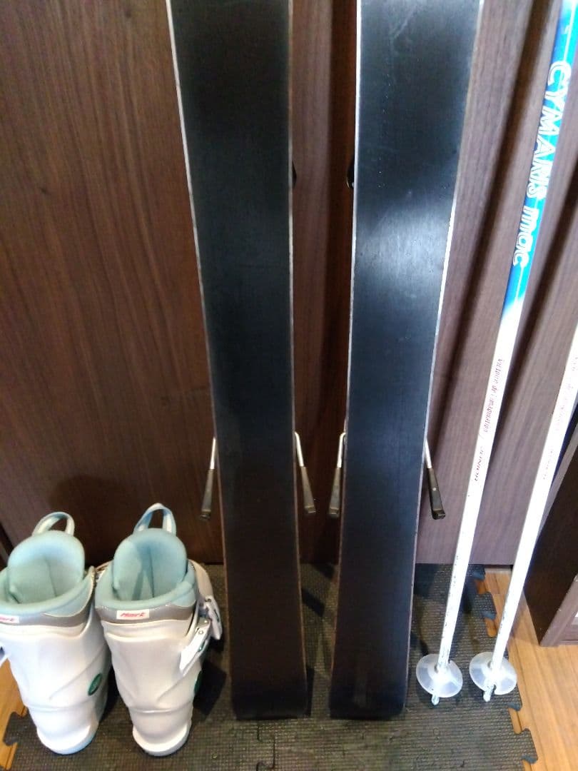 送料無料 PURE CONSCIOUS 子供用 スキーセット メンテ・WAX済✔