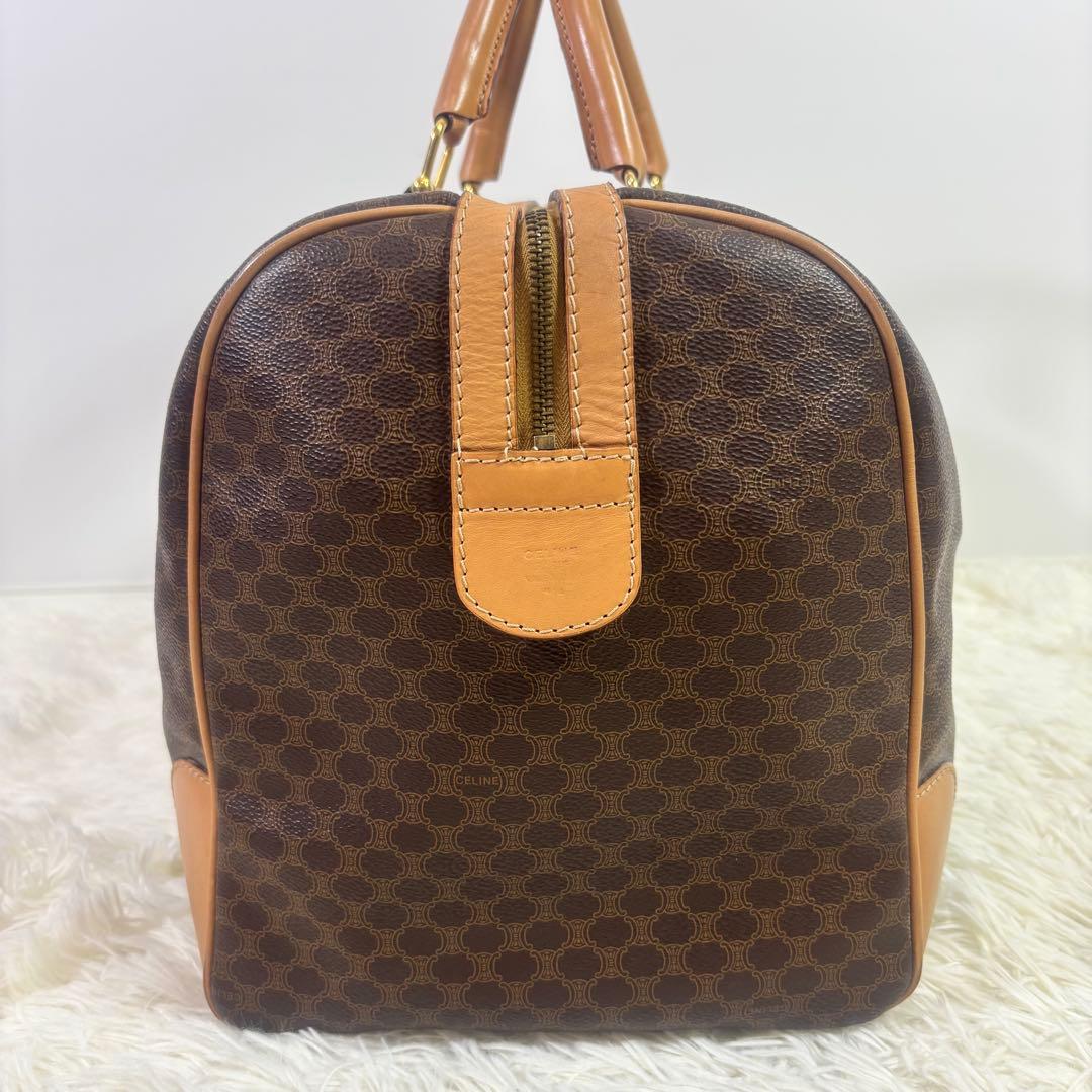 【みいい】【良品】セリーヌ　ボストンバッグ　マカダム柄　ブラウン