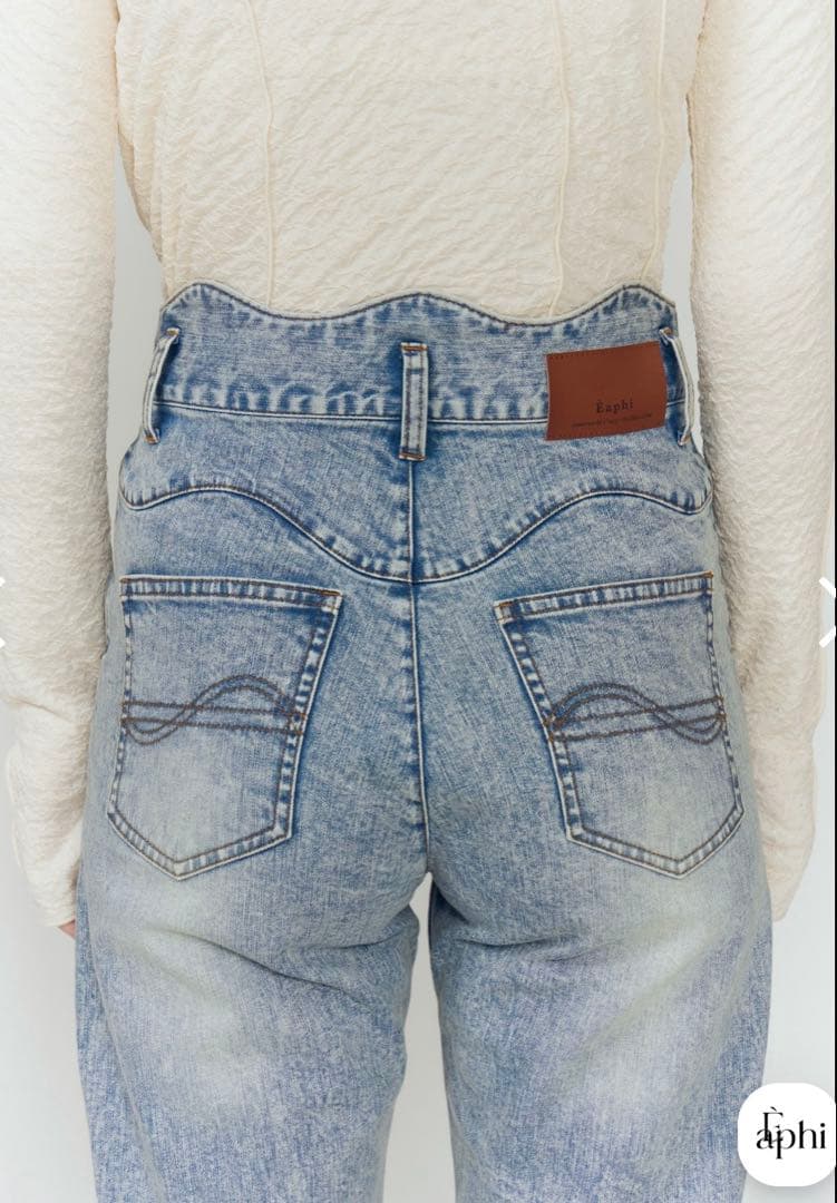【新品】eaphi WAVE DESIGN HIGH WAIST DENIM