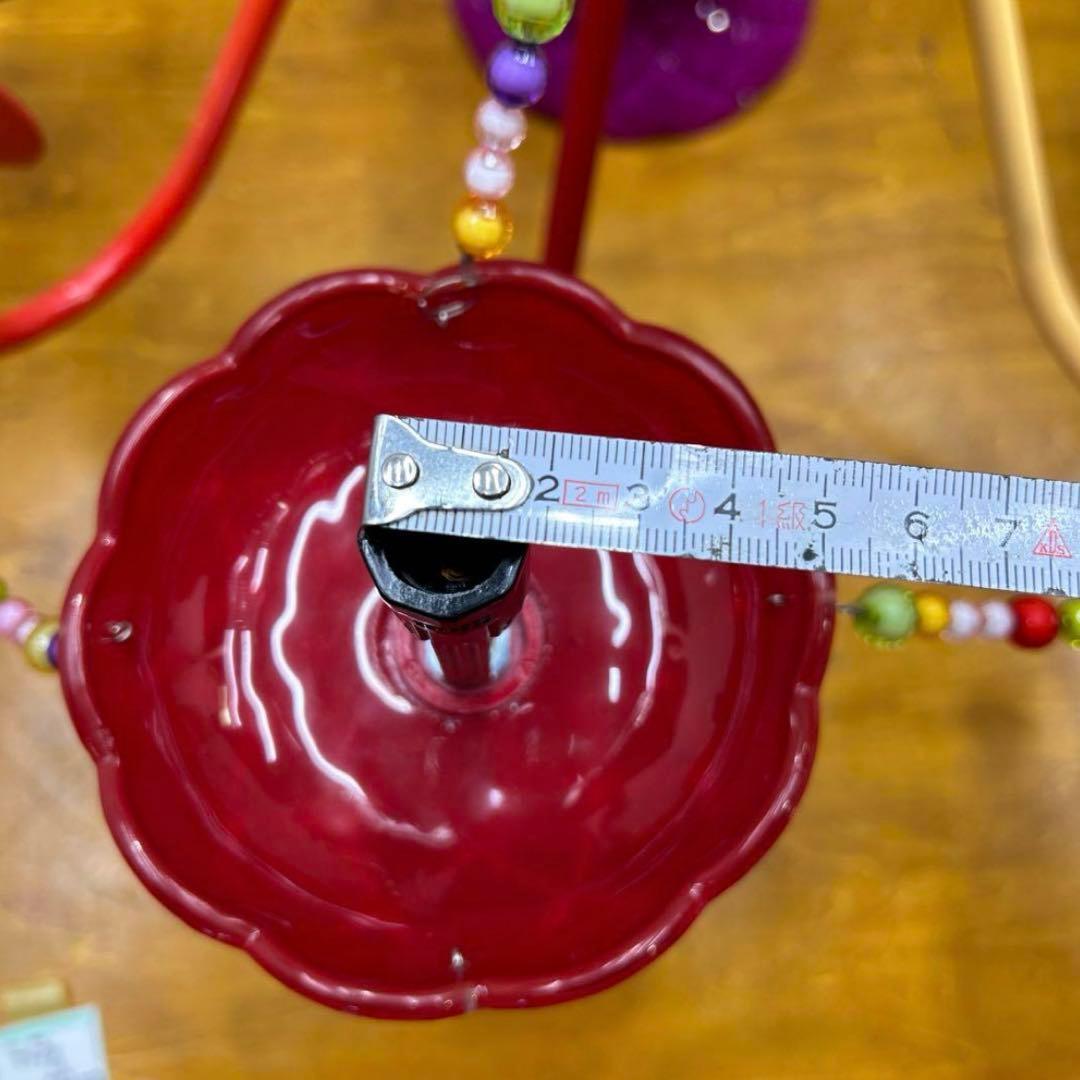 6158 【戸塚区引取り限定】ポップ調カラフルシャンデリア 9灯