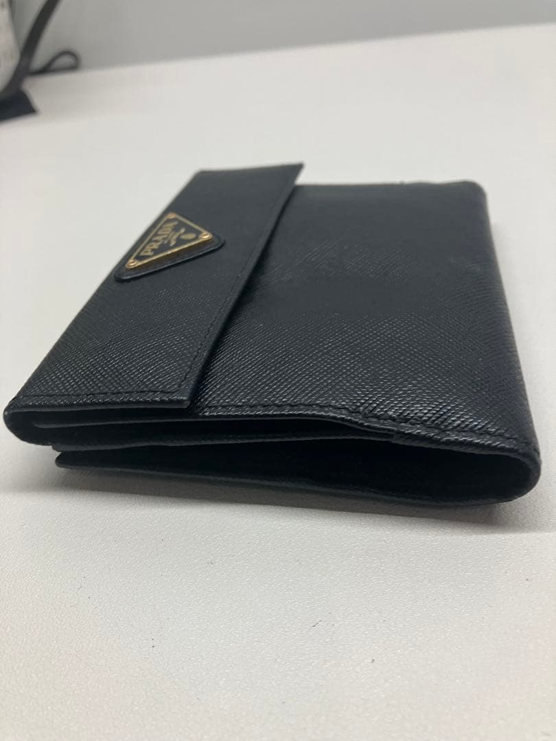 プラダ PRADA コンパクトウォレット 三つ折り財布 ブラック