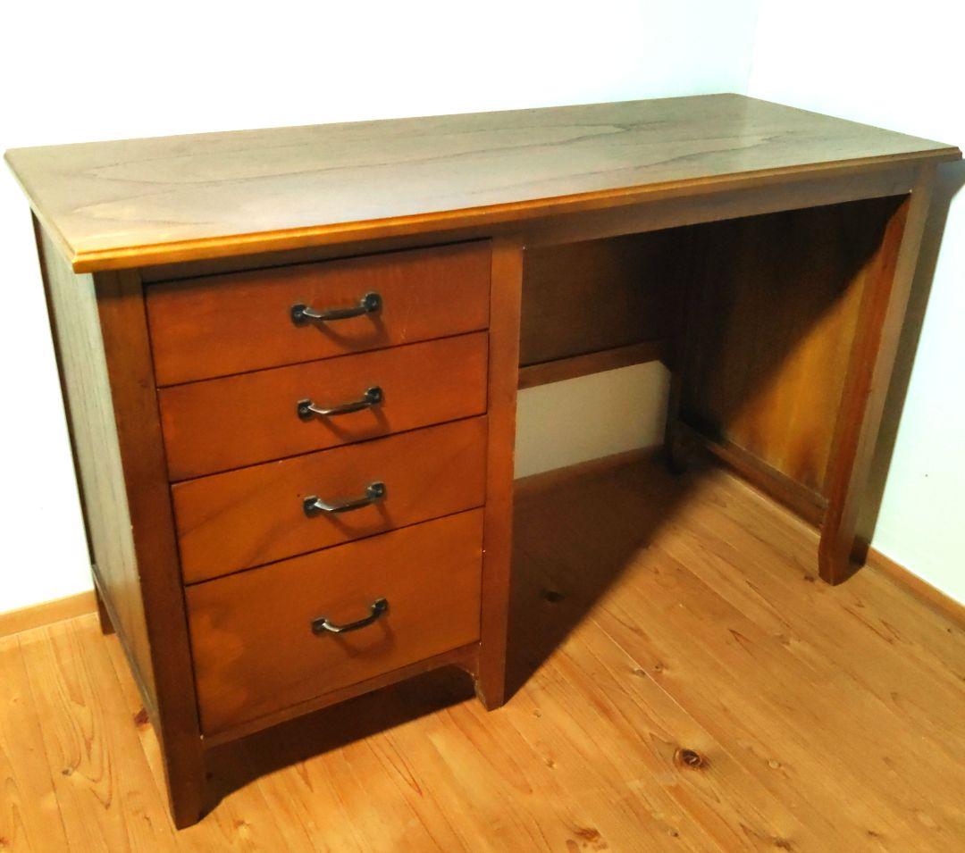 木製デスク 　引き出し付き