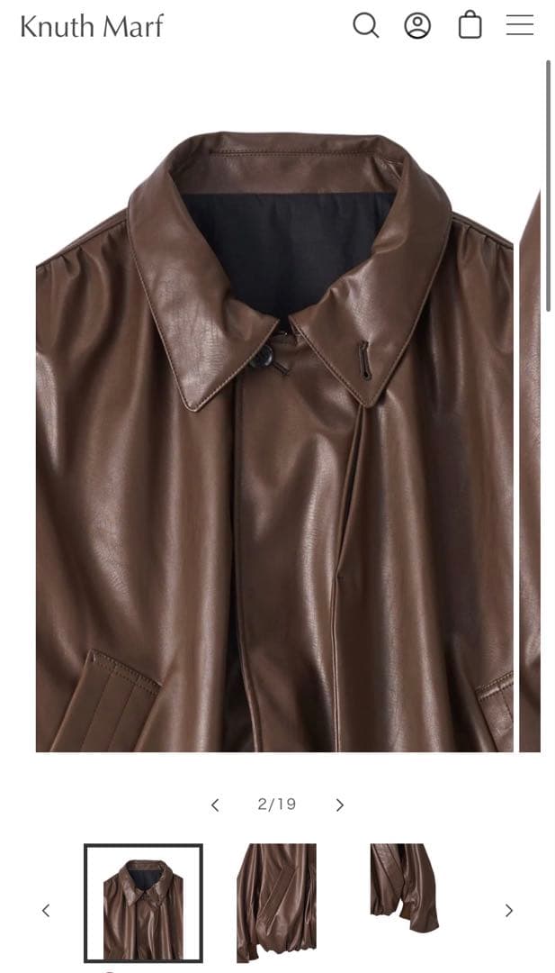 ジャケット・アウター KnuthMarf - voluminous leather jacket