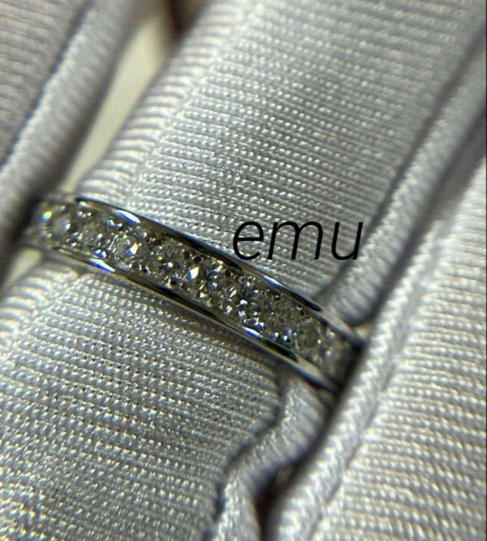 aloha33様/ 最高級モアサナイト / フルエタニティリング / レール留め