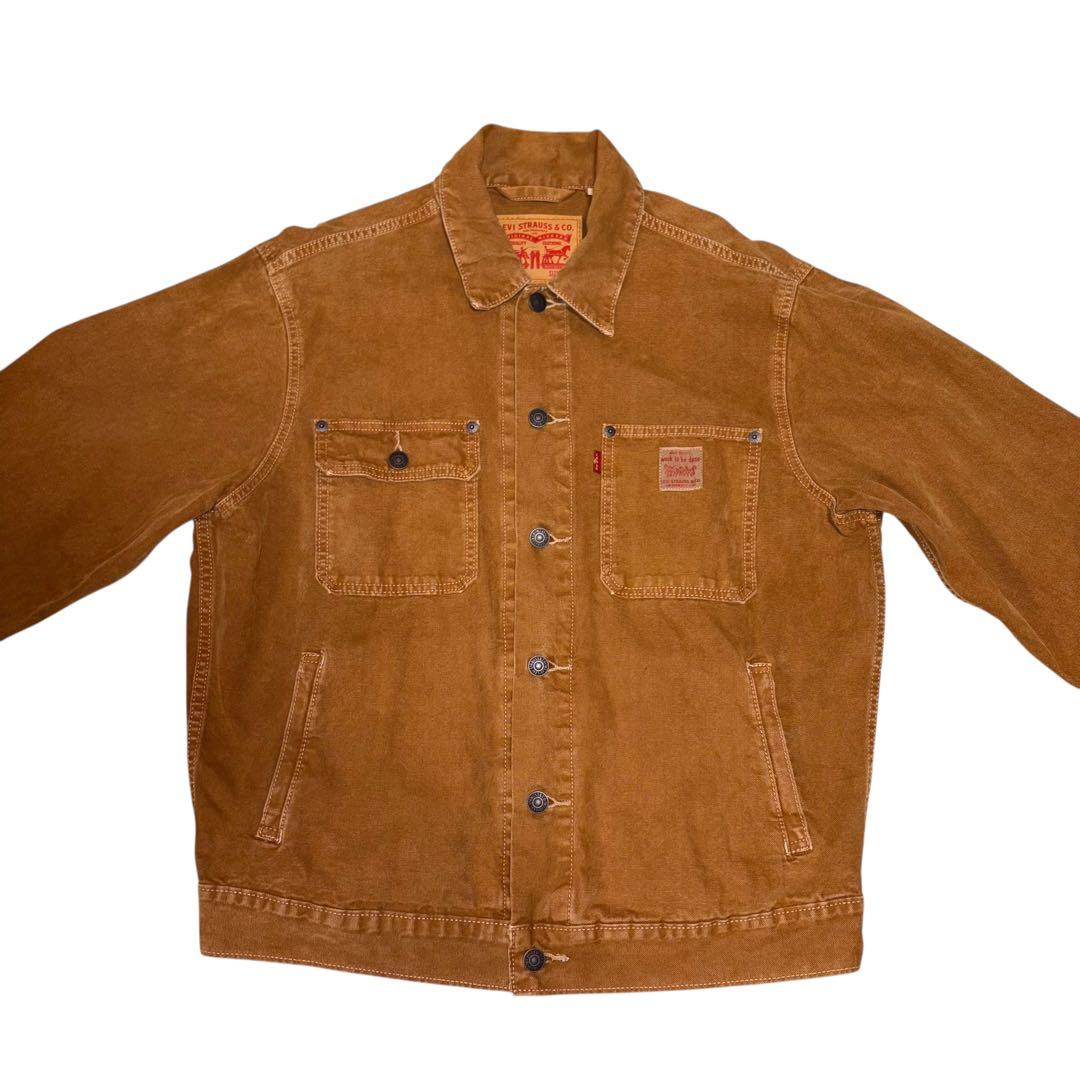 リーバイス サンライズ トラッカージャケット ダック Levi's ブラウン
