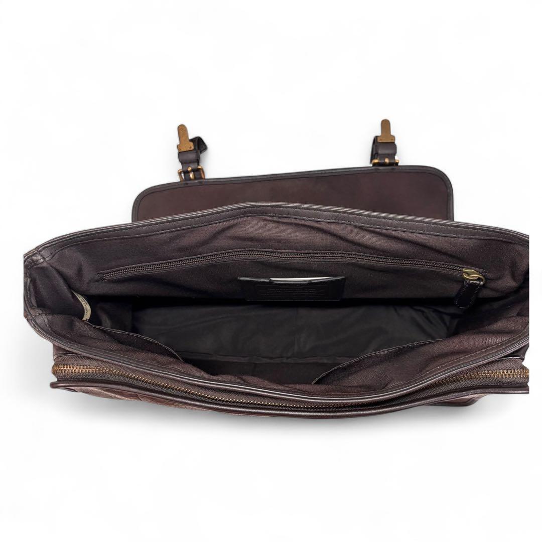 コーチ F71333 ショルダーバック メッセンジャー レザー ブラウン