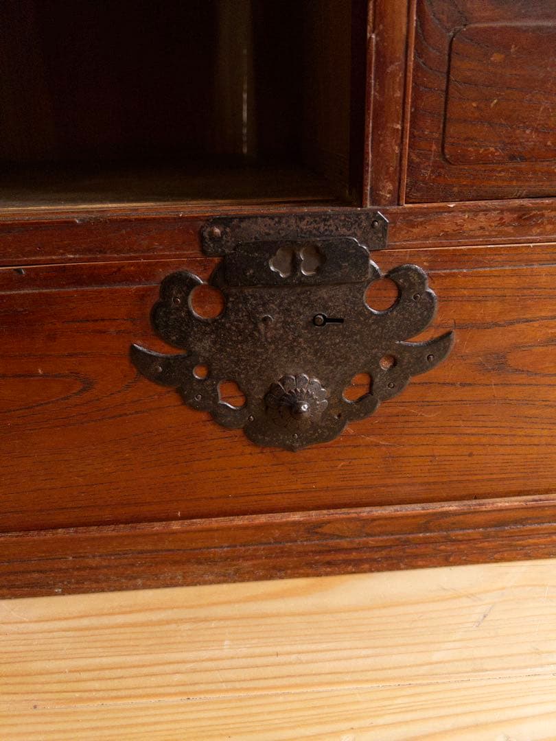 ローボード　木製　収納棚　古道具　古家具　和家具　ビンテージ　アンティーク