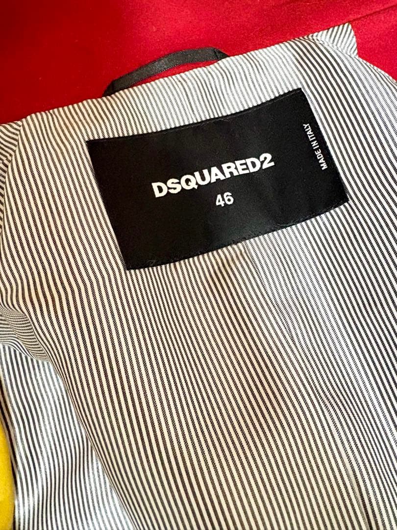 ディースクエアード 国内正規品DSQUARED2コート ウールカシミアコート46
